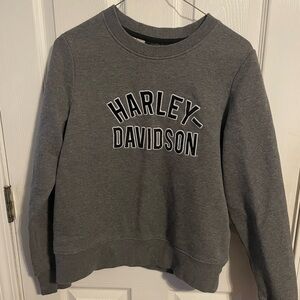 Harley-Davidson Charcoal Women's Crew Neck Sweater